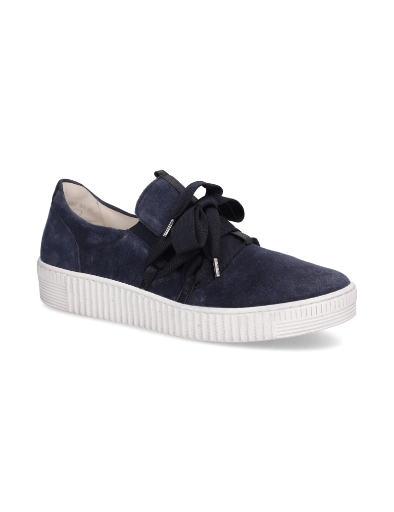 Gabor-Veloursleder-Sneaker-weiss