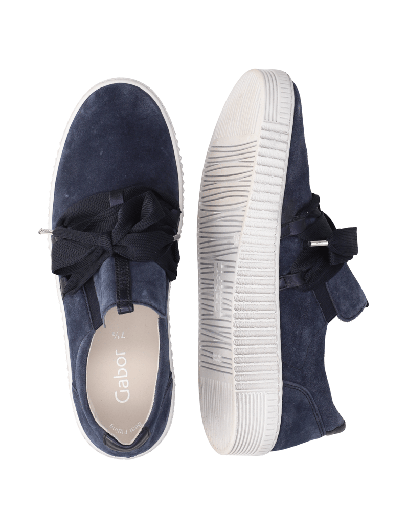 Gabor-Veloursleder-Sneaker-weiss