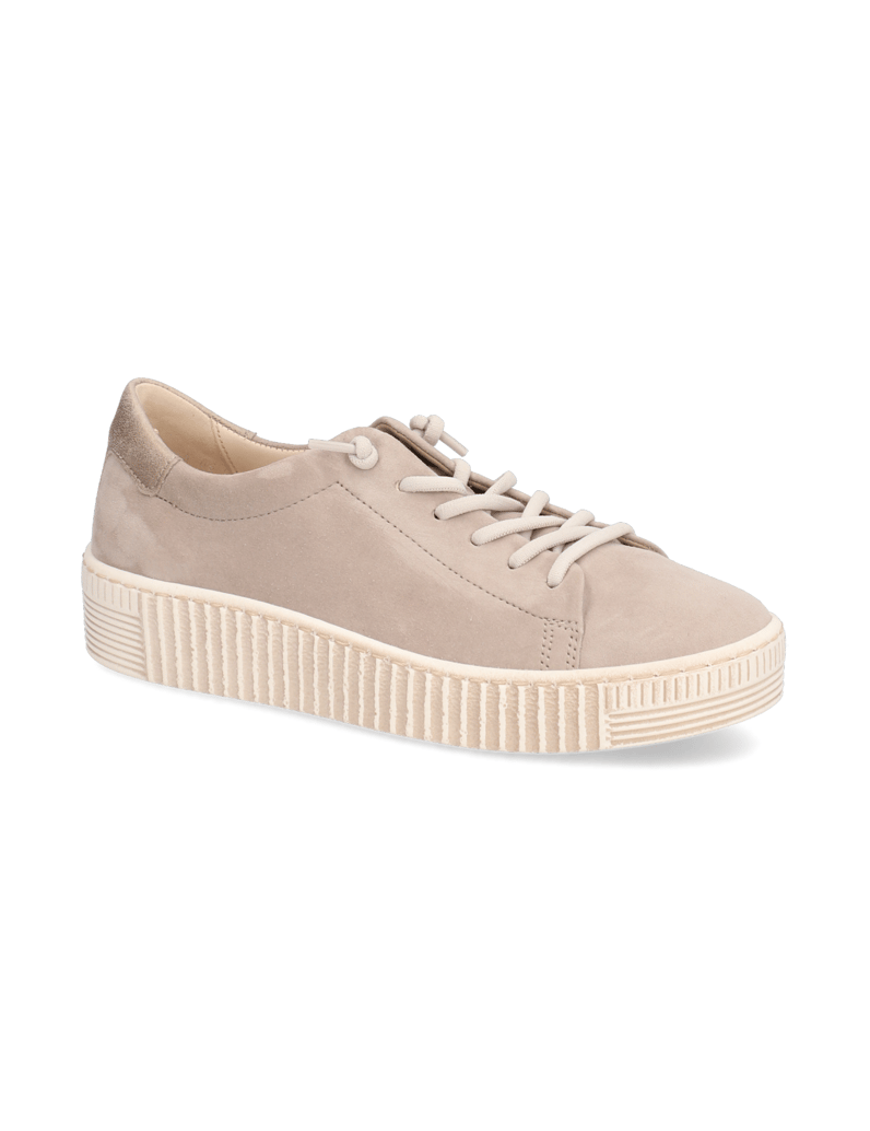 Gabor-Veloursleder-Sneaker-weiss