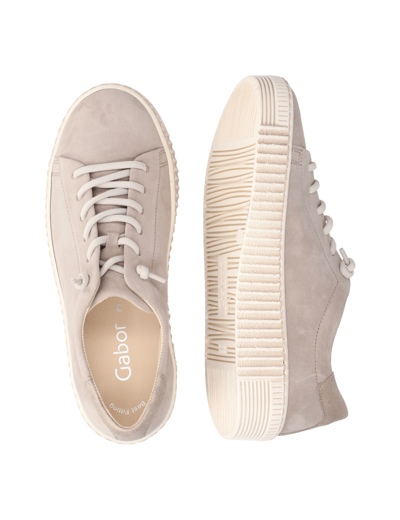 Gabor-Veloursleder-Sneaker-weiss