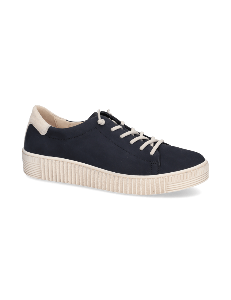 Gabor-Veloursleder-Sneaker-weiss