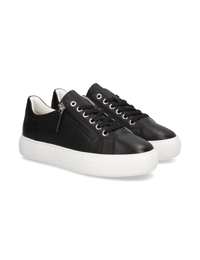 POE-Glattleder-Sneaker-schwarz