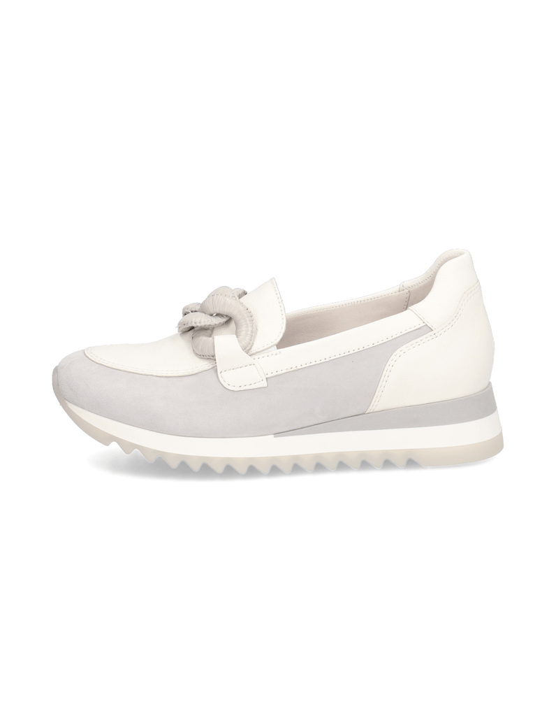 Gabor-Lederkombination-Slipper-grau