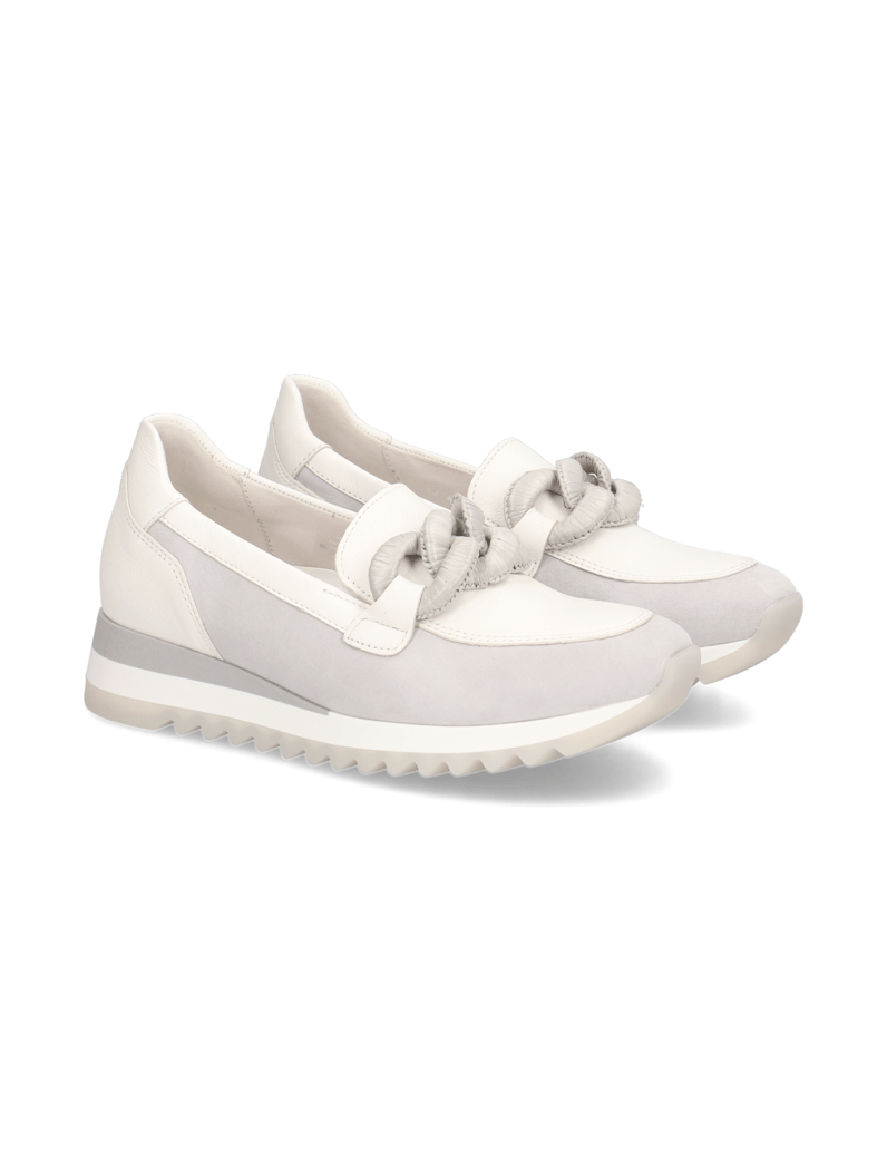 Gabor-Lederkombination-Slipper-grau