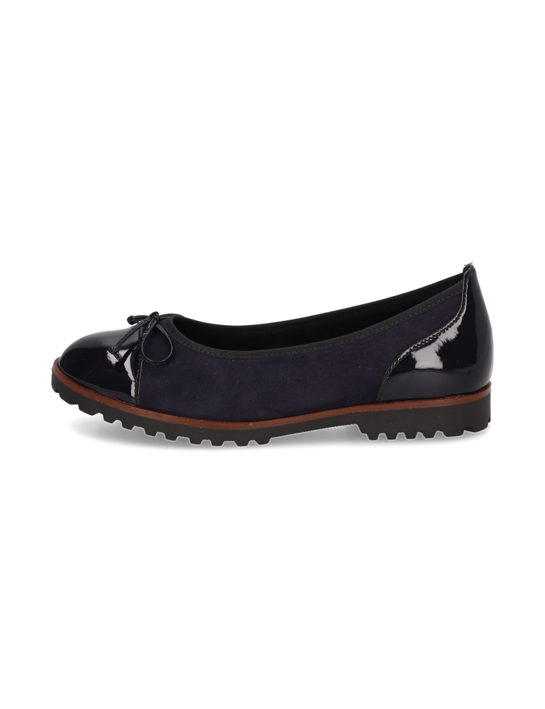 Gabor-Veloursleder-Ballerina-schwarz