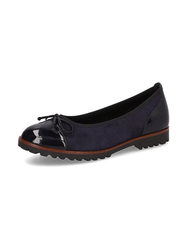 Gabor-Veloursleder-Ballerina-schwarz