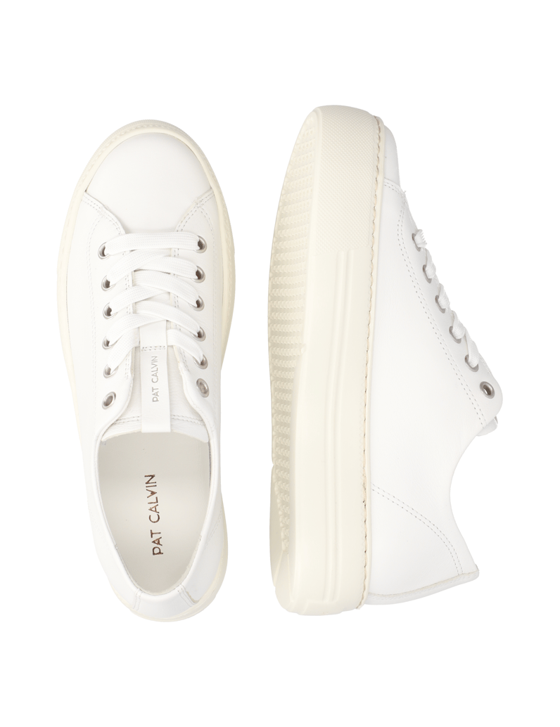 Pat-Calvin-Glattleder-Sneaker-weiss