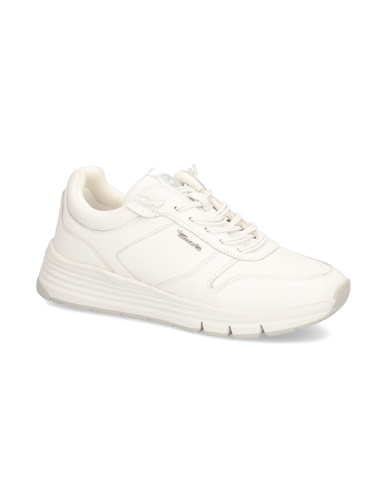 TAMARIS-Glattleder-Sneaker-weiss