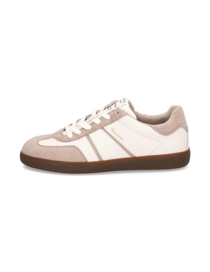 TAMARIS-Lederkombination-Sneaker-weiss