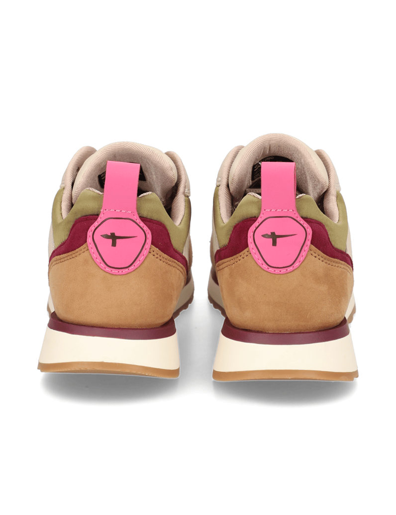 TAMARIS-Lederkombination-Sneaker-cognac