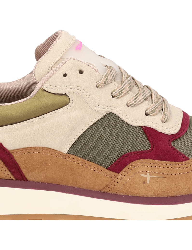 TAMARIS-Lederkombination-Sneaker-cognac