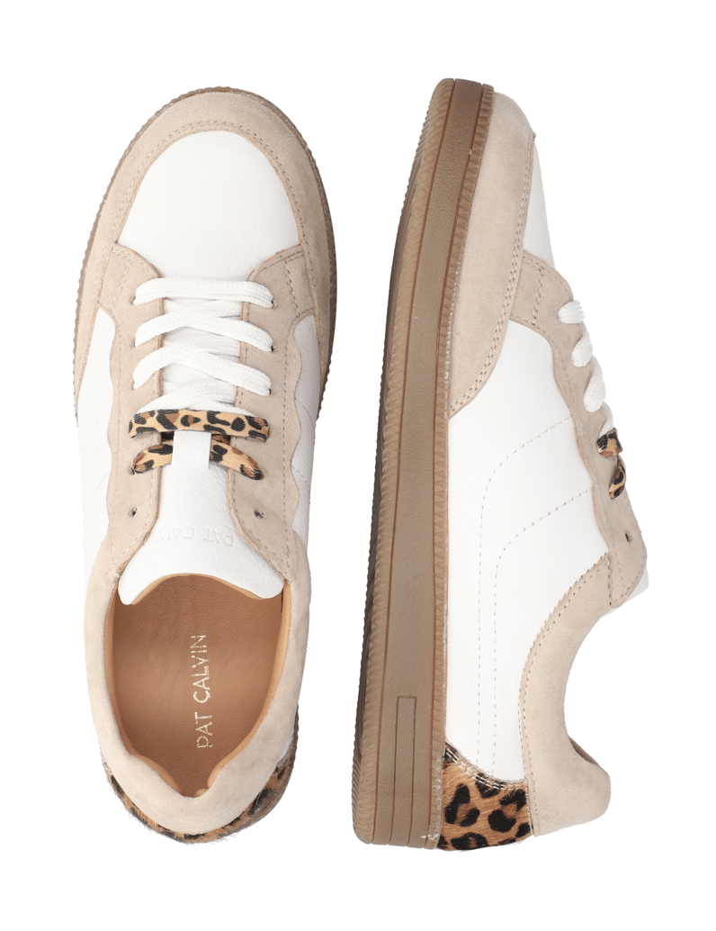 Pat-Calvin-Lederkombination-Sneaker-weiss