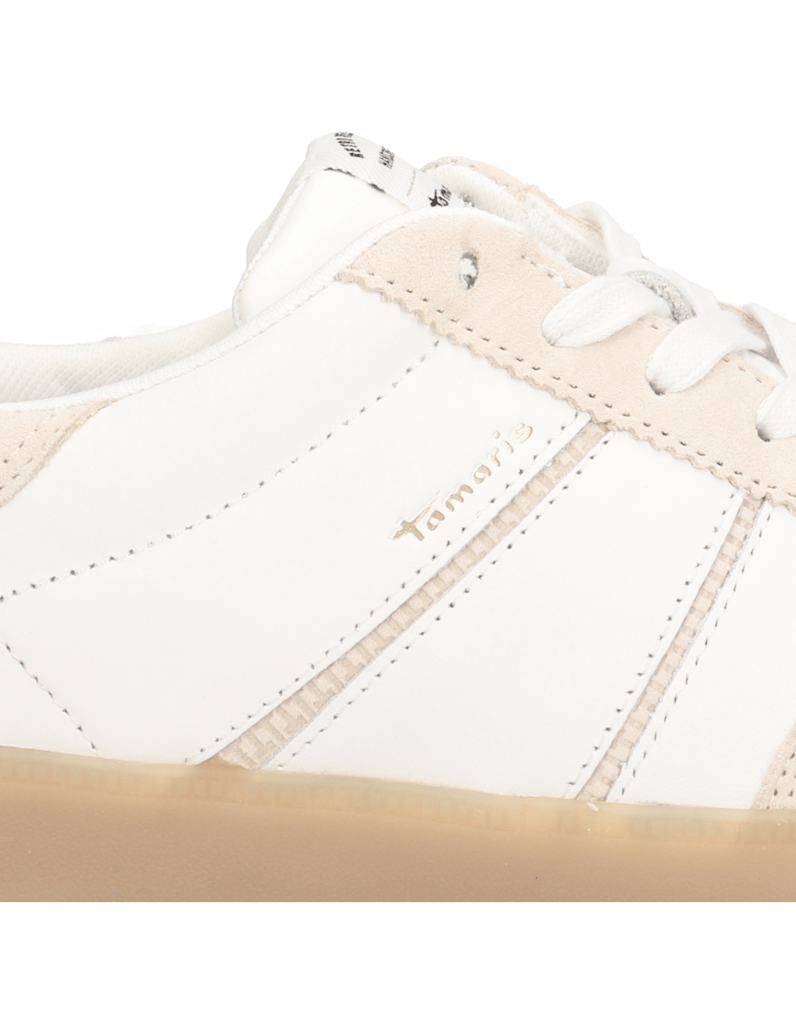 TAMARIS-Glattleder-Sneaker-weiss