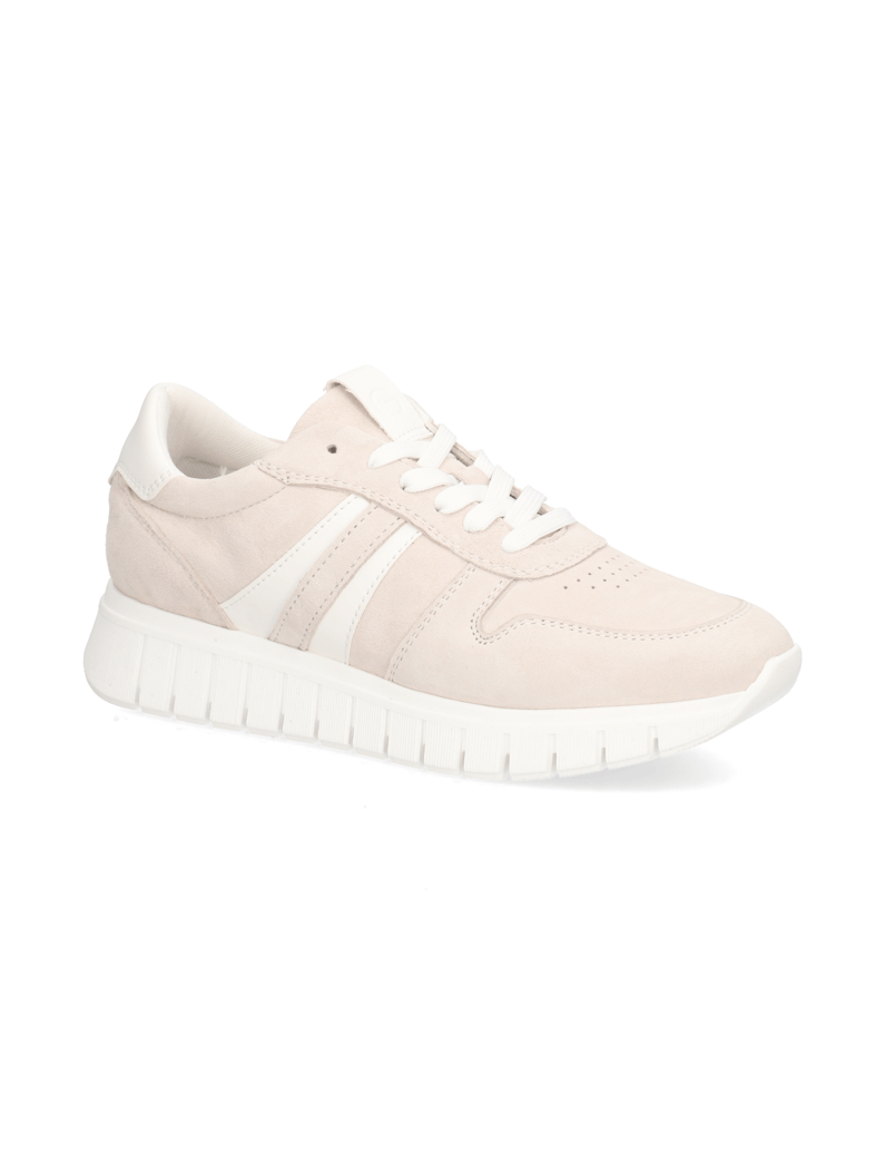 TAMARIS-Veloursleder-Sneaker-beige