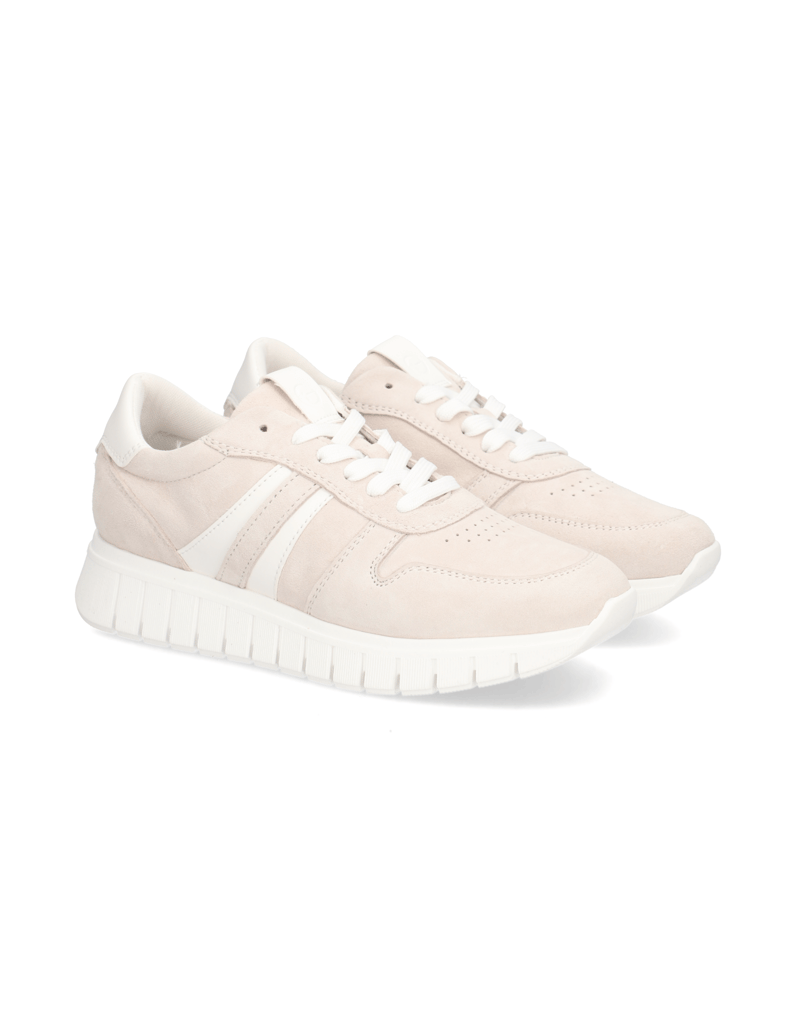 TAMARIS-Veloursleder-Sneaker-beige