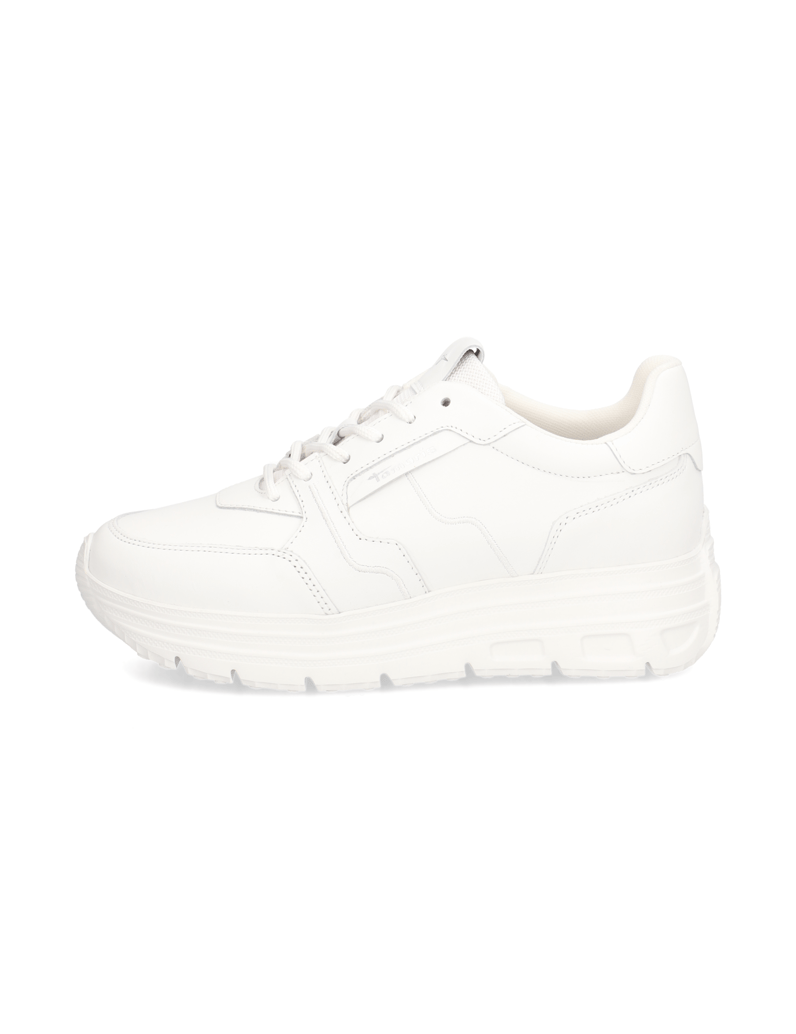 TAMARIS-Glattleder-Sneaker-weiss