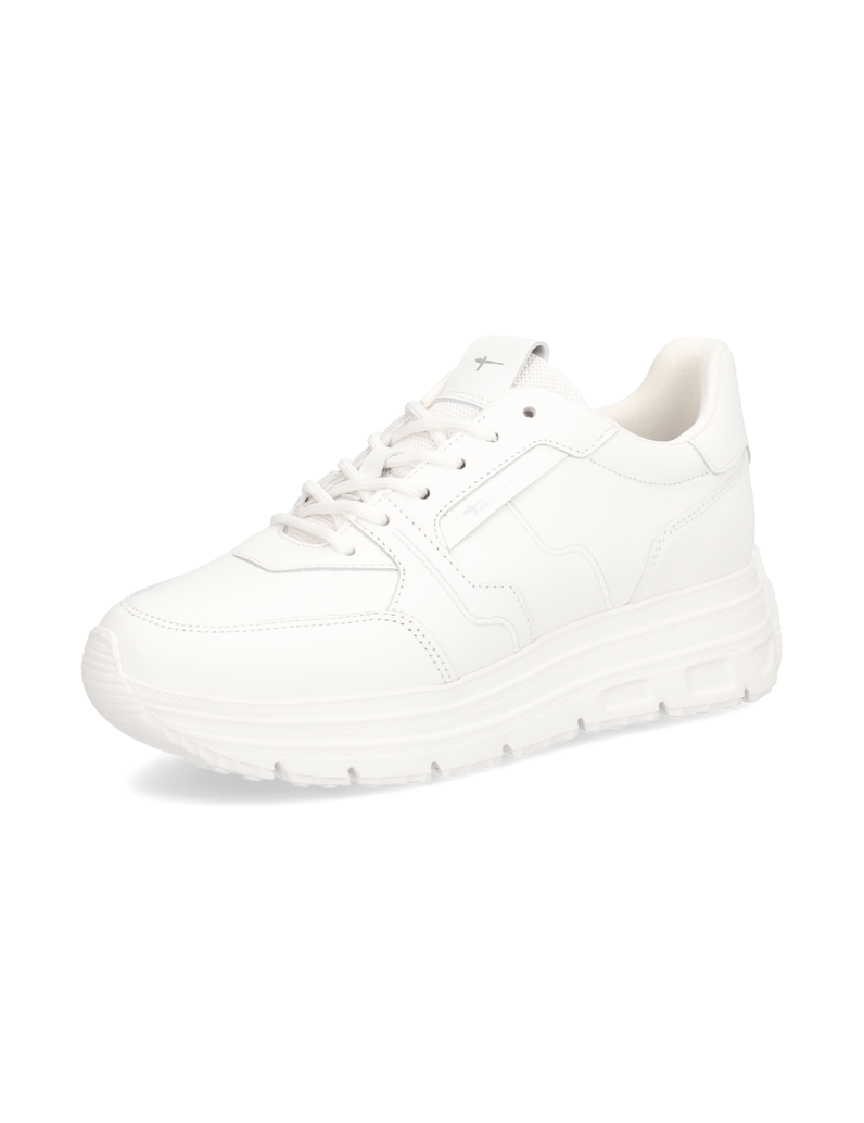 TAMARIS-Glattleder-Sneaker-weiss