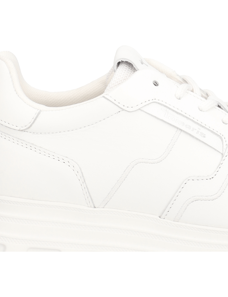 TAMARIS-Glattleder-Sneaker-weiss