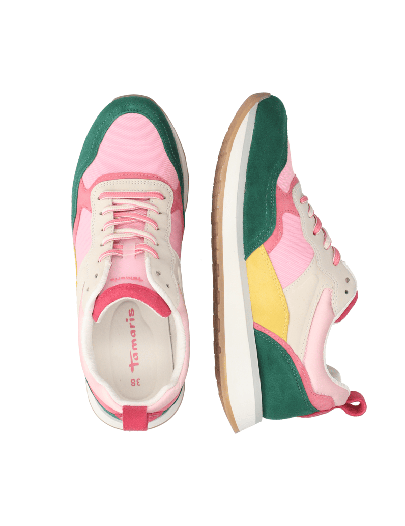 TAMARIS-Lederkombination-Sneaker-multicolor