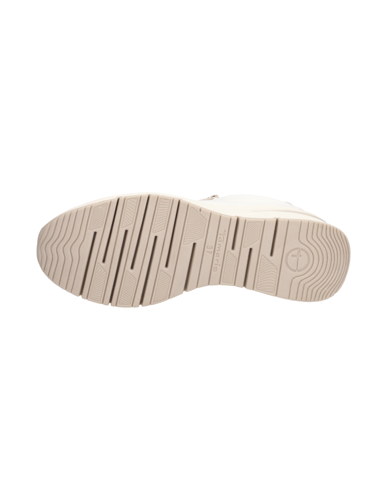 TAMARIS-Glattleder-Sneaker-weiss
