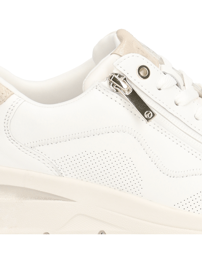 TAMARIS-Glattleder-Sneaker-weiss