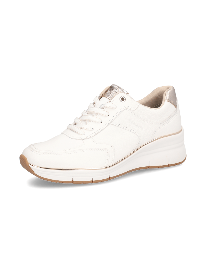 TAMARIS-Glattleder-Sneaker-weiss