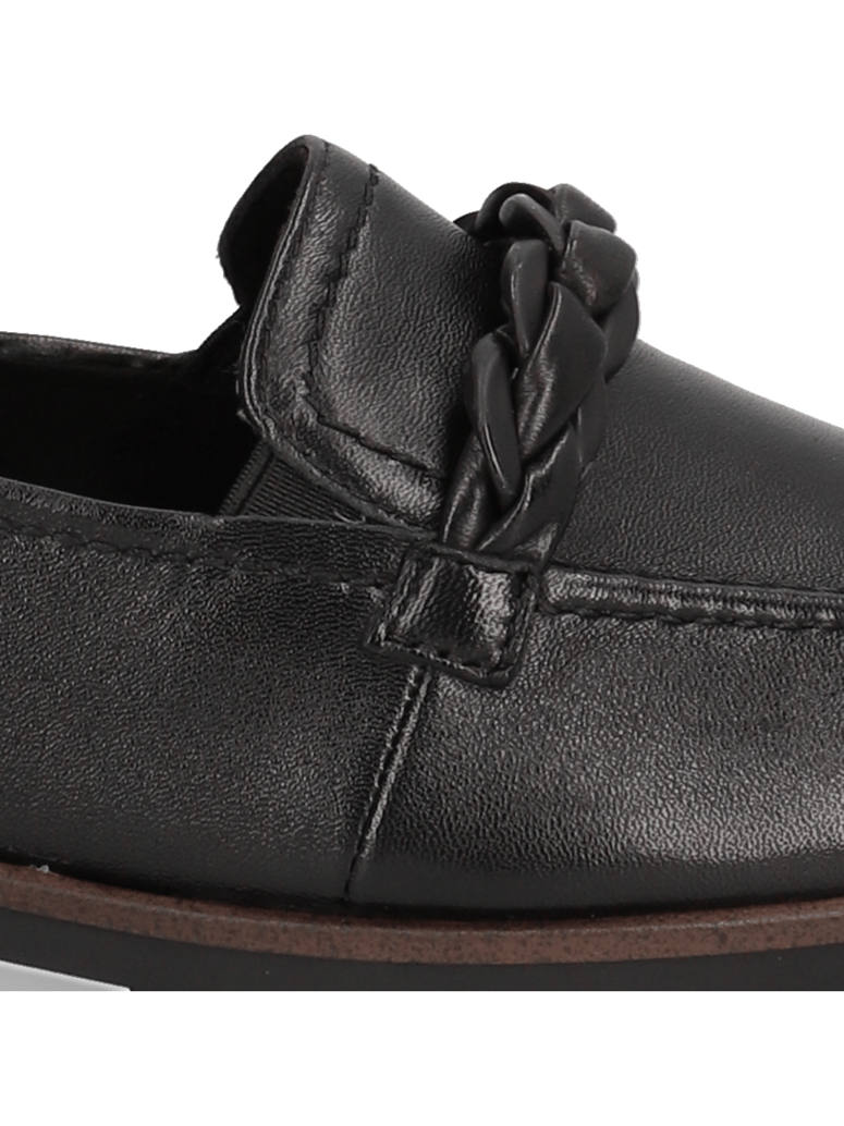 TAMARIS-Glattleder-Slipper-schwarz