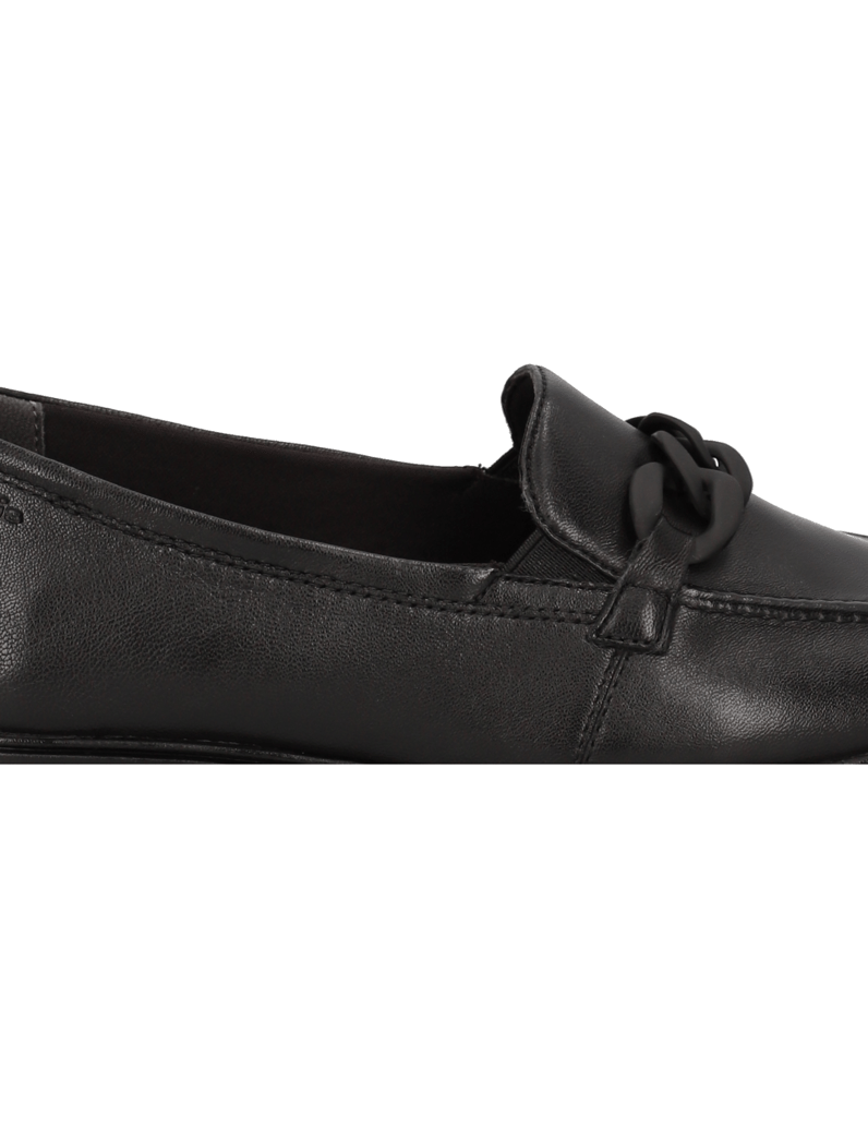 TAMARIS-Glattleder-Slipper-schwarz