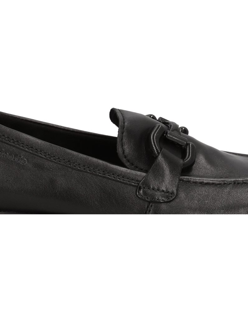 TAMARIS-Glattleder-Slipper-schwarz