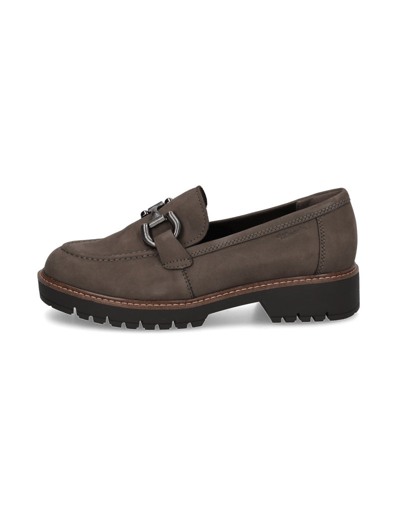 TAMARIS-Veloursleder-Slipper-schwarz