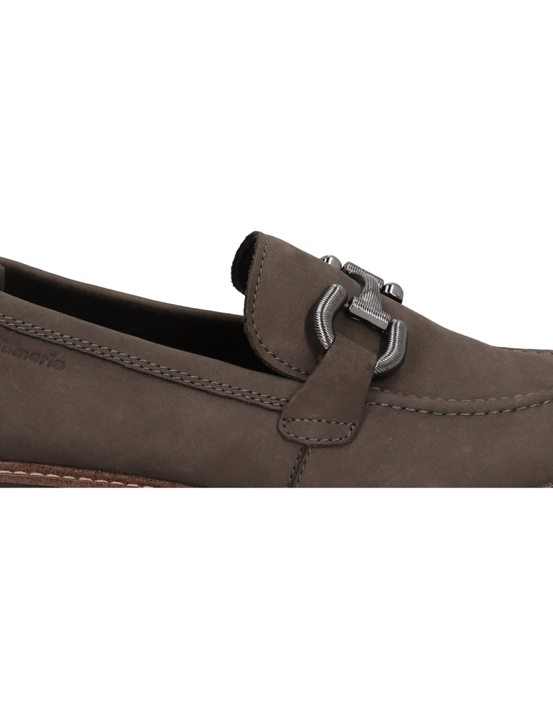 TAMARIS-Veloursleder-Slipper-schwarz