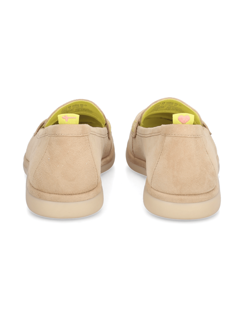TAMARIS-Veloursleder-Slipper-beige