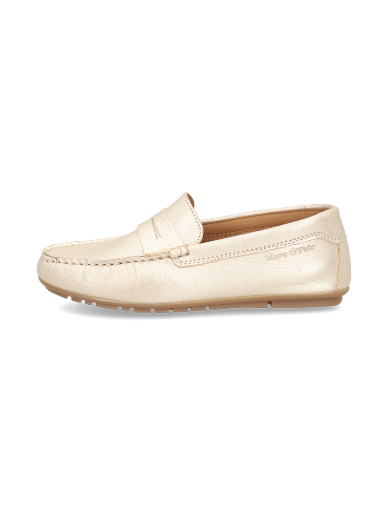 Marc-O´Polo-Glattleder-Slipper-gold