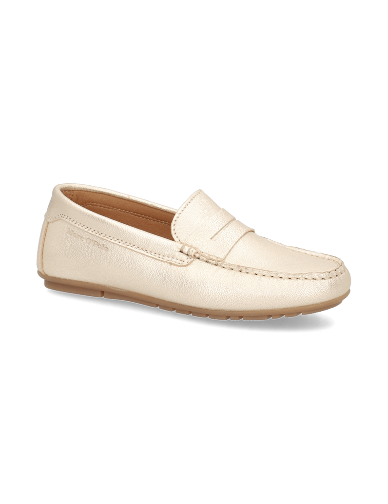 Marc-O´Polo-Glattleder-Slipper-gold