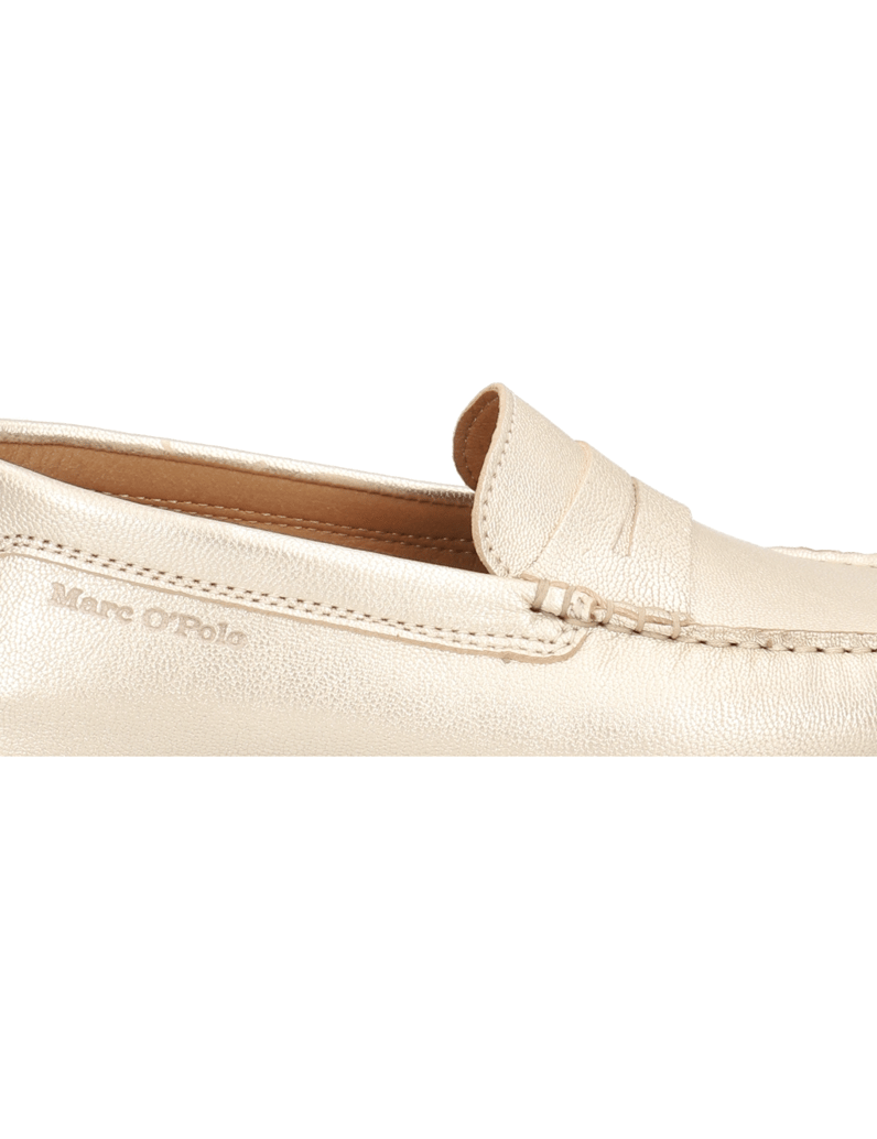 Marc-O´Polo-Glattleder-Slipper-gold