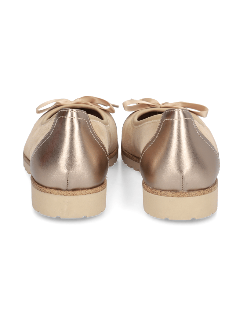 TAMARIS-Veloursleder-Ballerina-beige