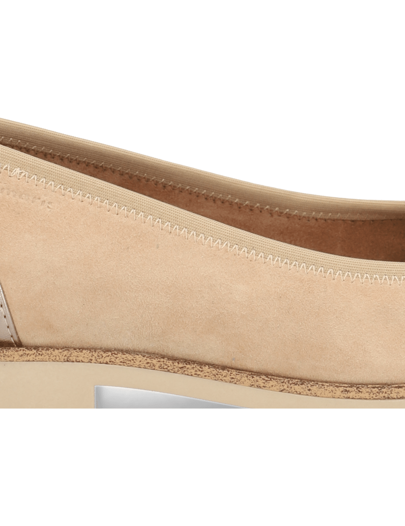 TAMARIS-Veloursleder-Ballerina-beige