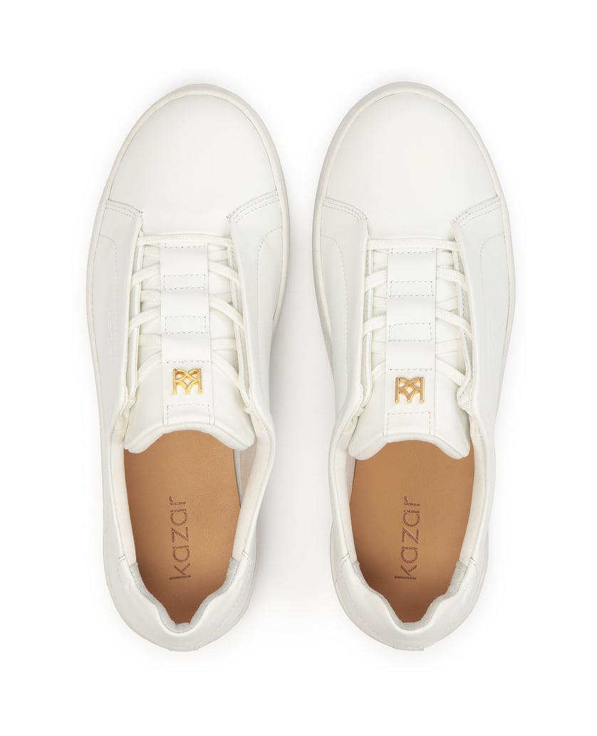 Kazar-Weiße-Turnschuhe-mit-verdeckten-Spitzeng-weiss