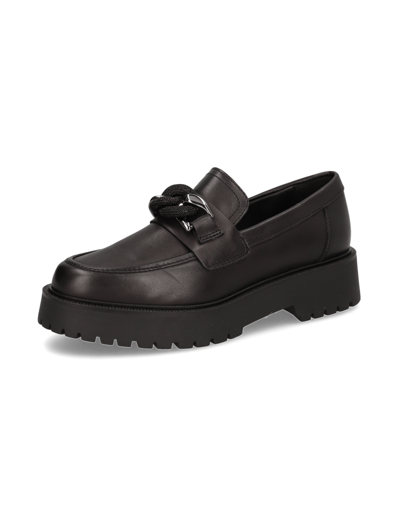 Kate-Gray-Glattleder-Slipper-schwarz