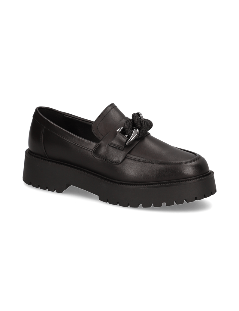 Kate-Gray-Glattleder-Slipper-schwarz
