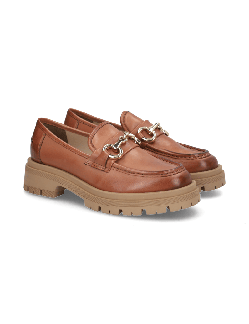 Kate-Gray-Glattleder-Slipper-cognac