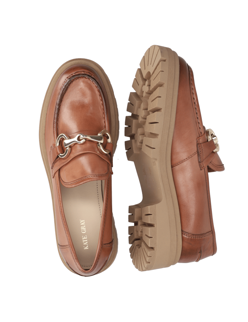 Kate-Gray-Glattleder-Slipper-cognac
