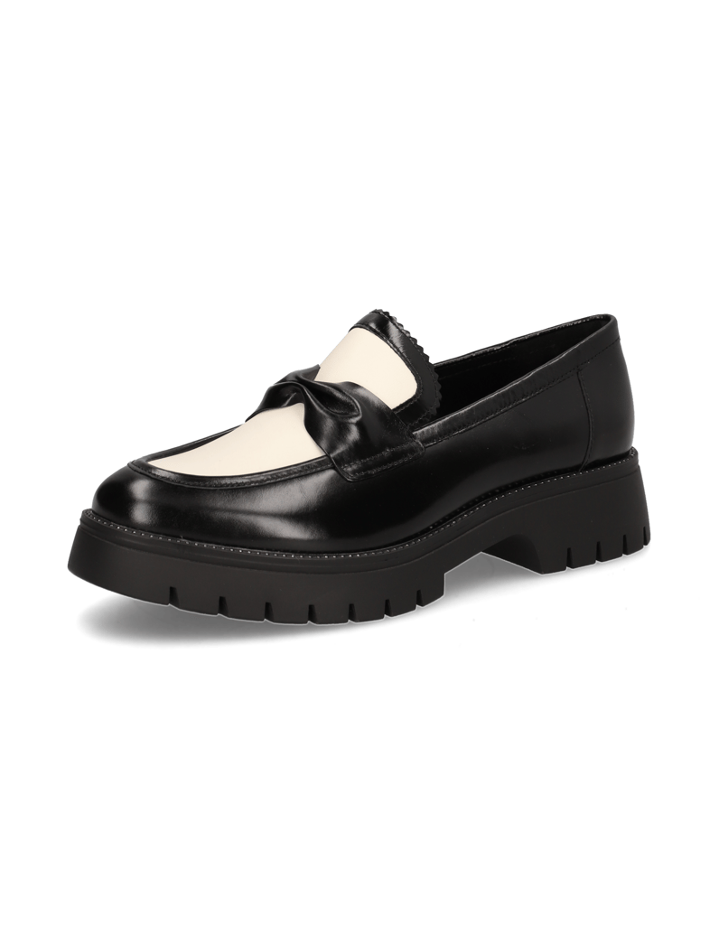 Kate-Gray-Glattleder-Slipper-schwarz