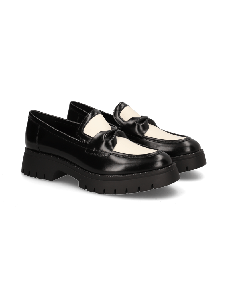 Kate-Gray-Glattleder-Slipper-schwarz