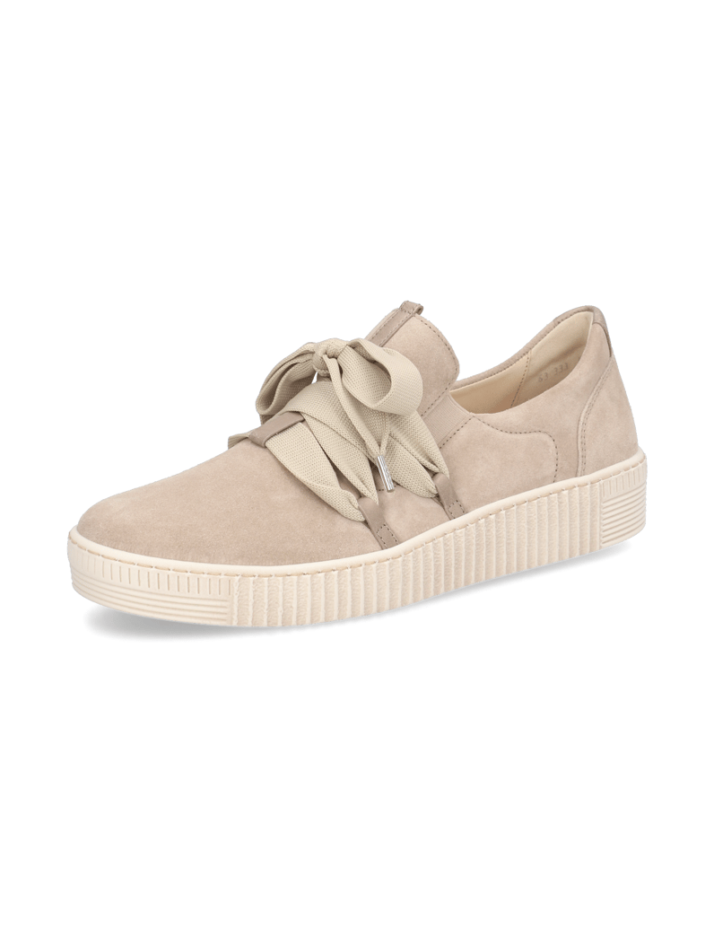 Gabor-Veloursleder-Sneaker-beige