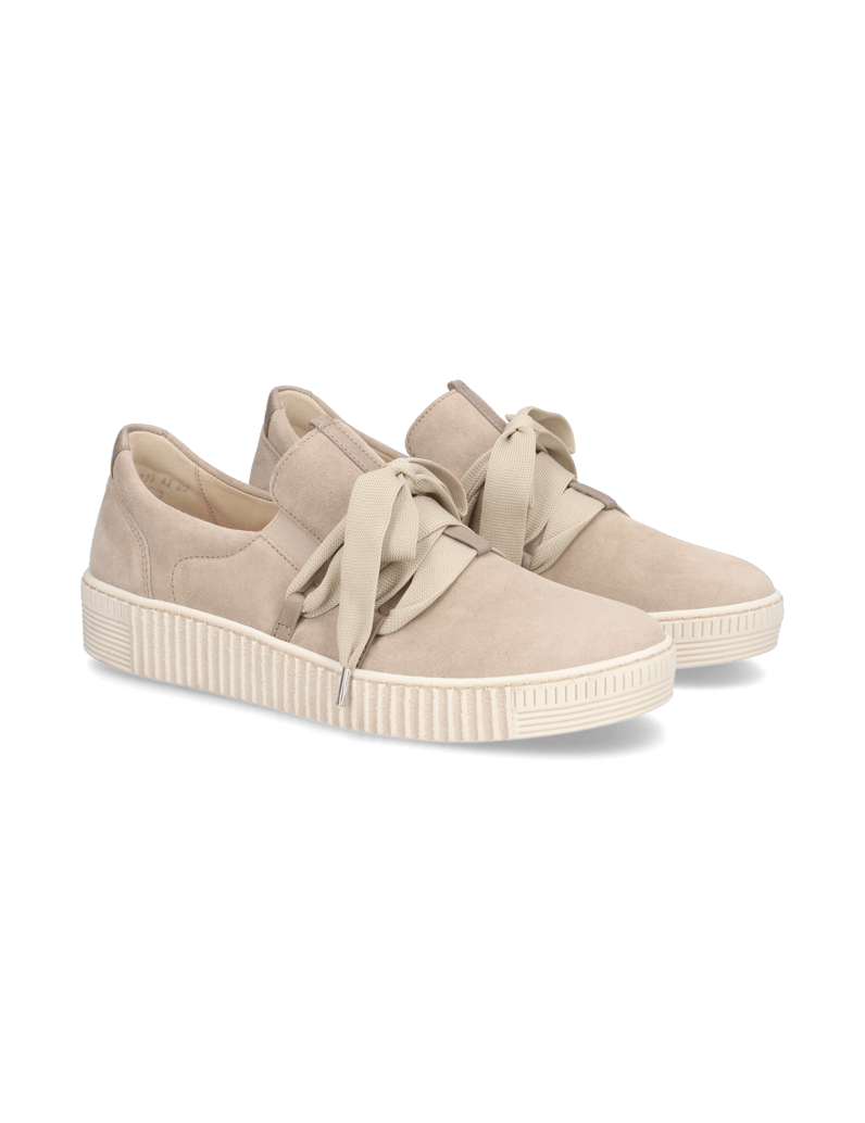 Gabor-Veloursleder-Sneaker-beige