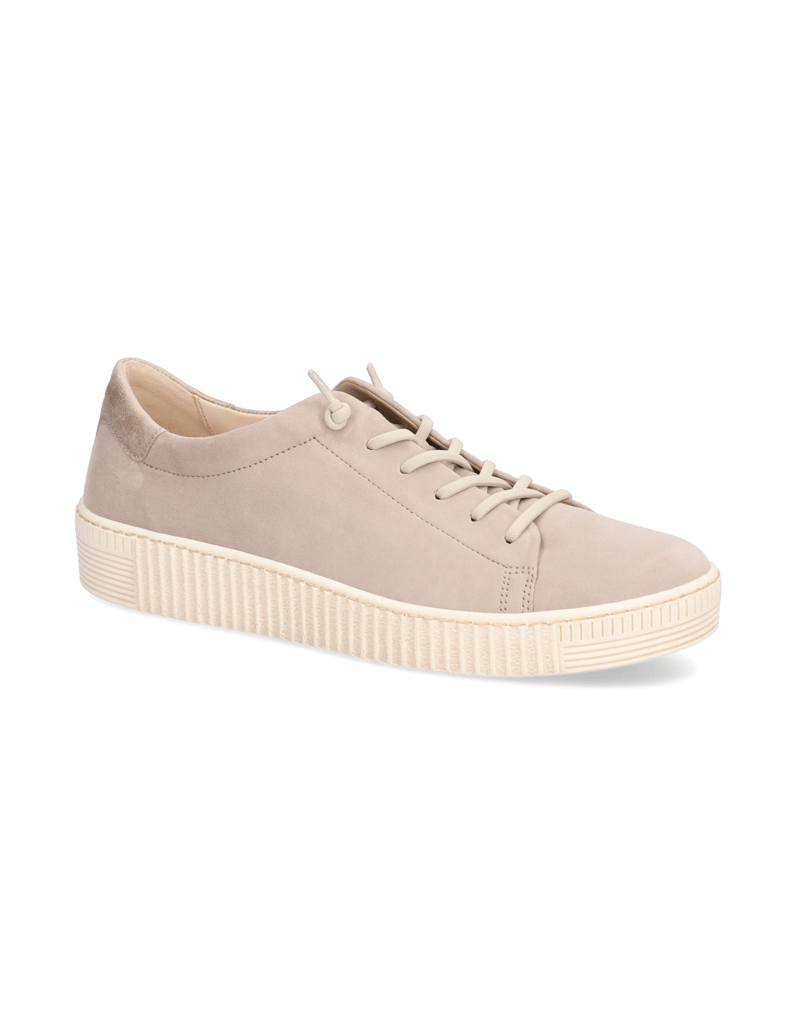Gabor-Veloursleder-Sneaker-weiss