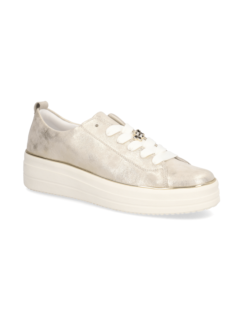 Remonte-Veloursleder-Sneaker-beige