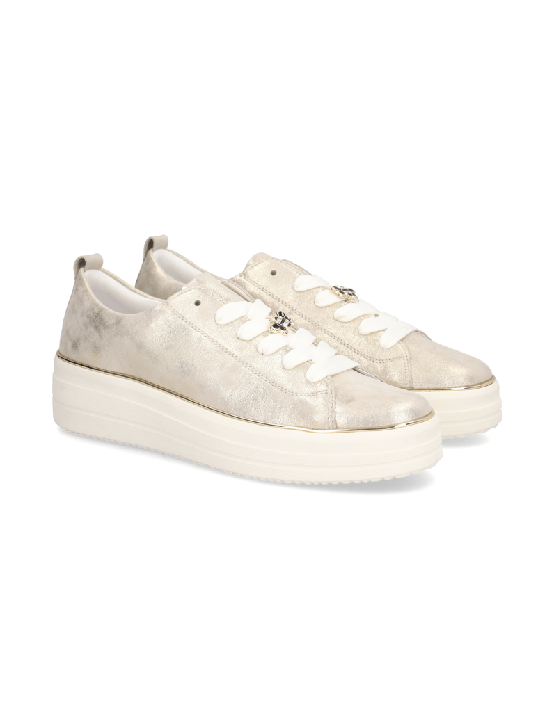 Remonte-Veloursleder-Sneaker-beige