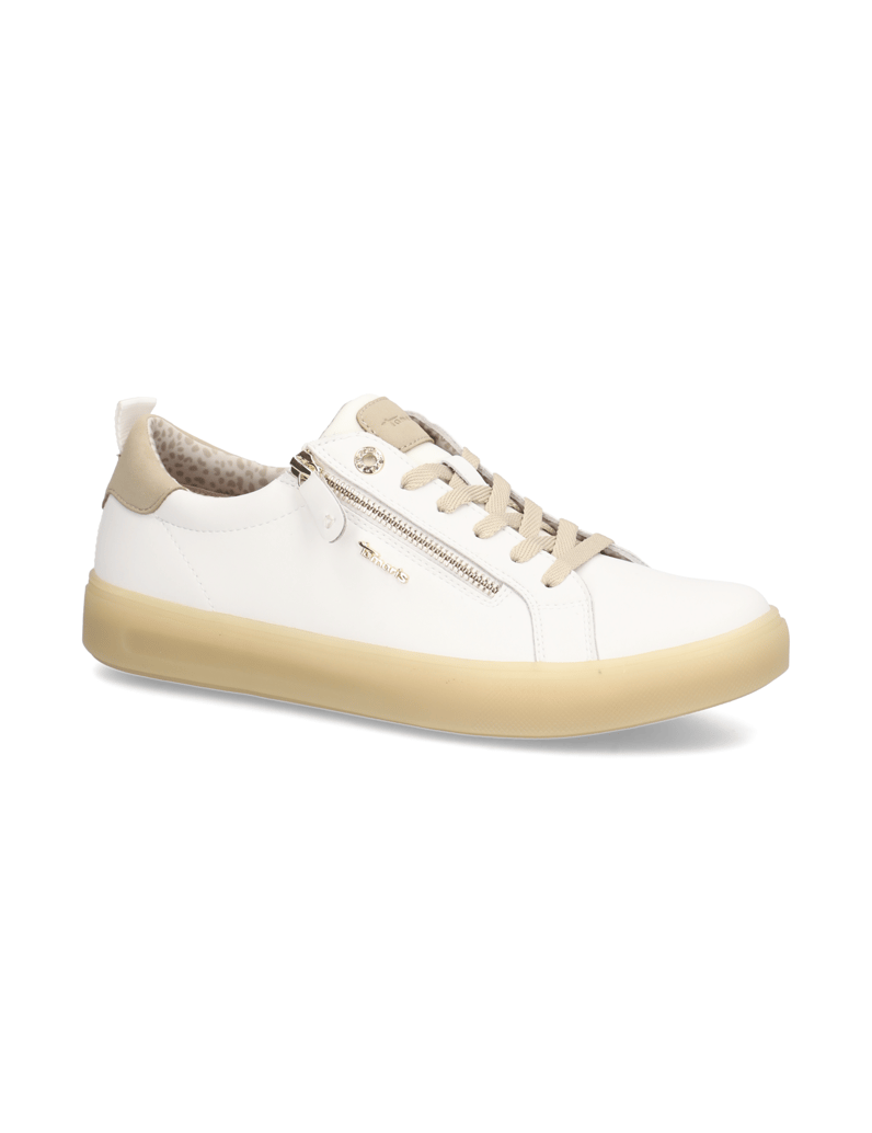 TAMARIS-Comfort-Lederkombination-Sneaker-weiss